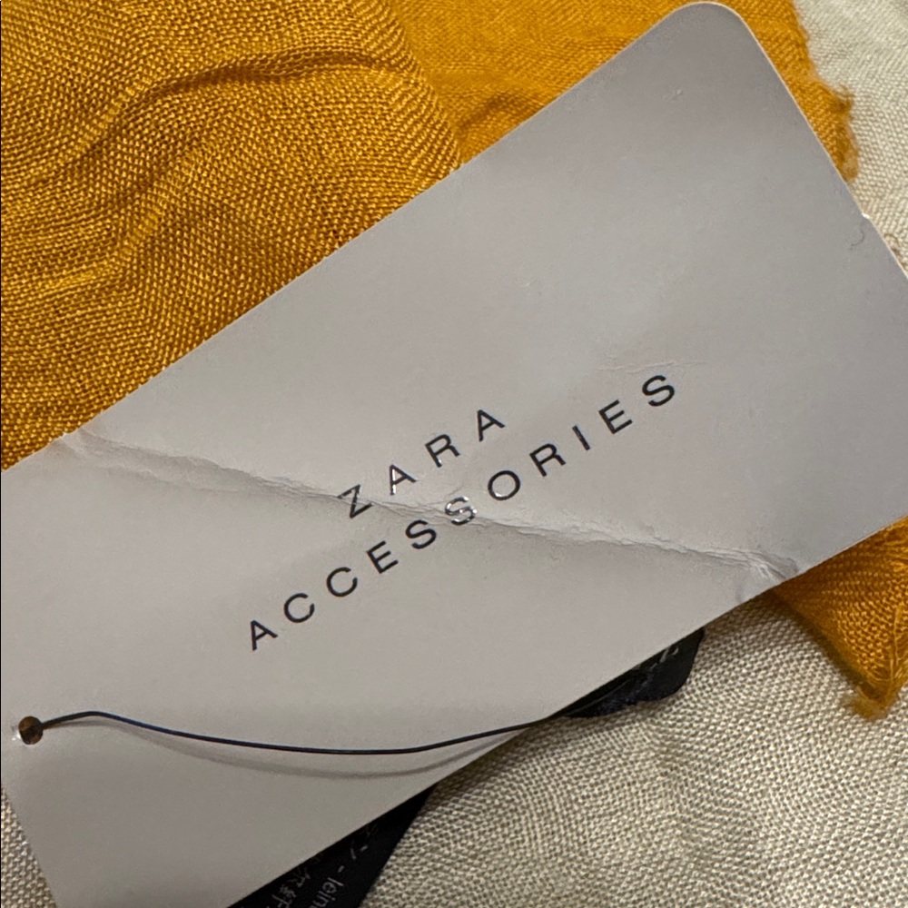 Zara Pink and Gold Gradient Scarf - Picture 7 of 7